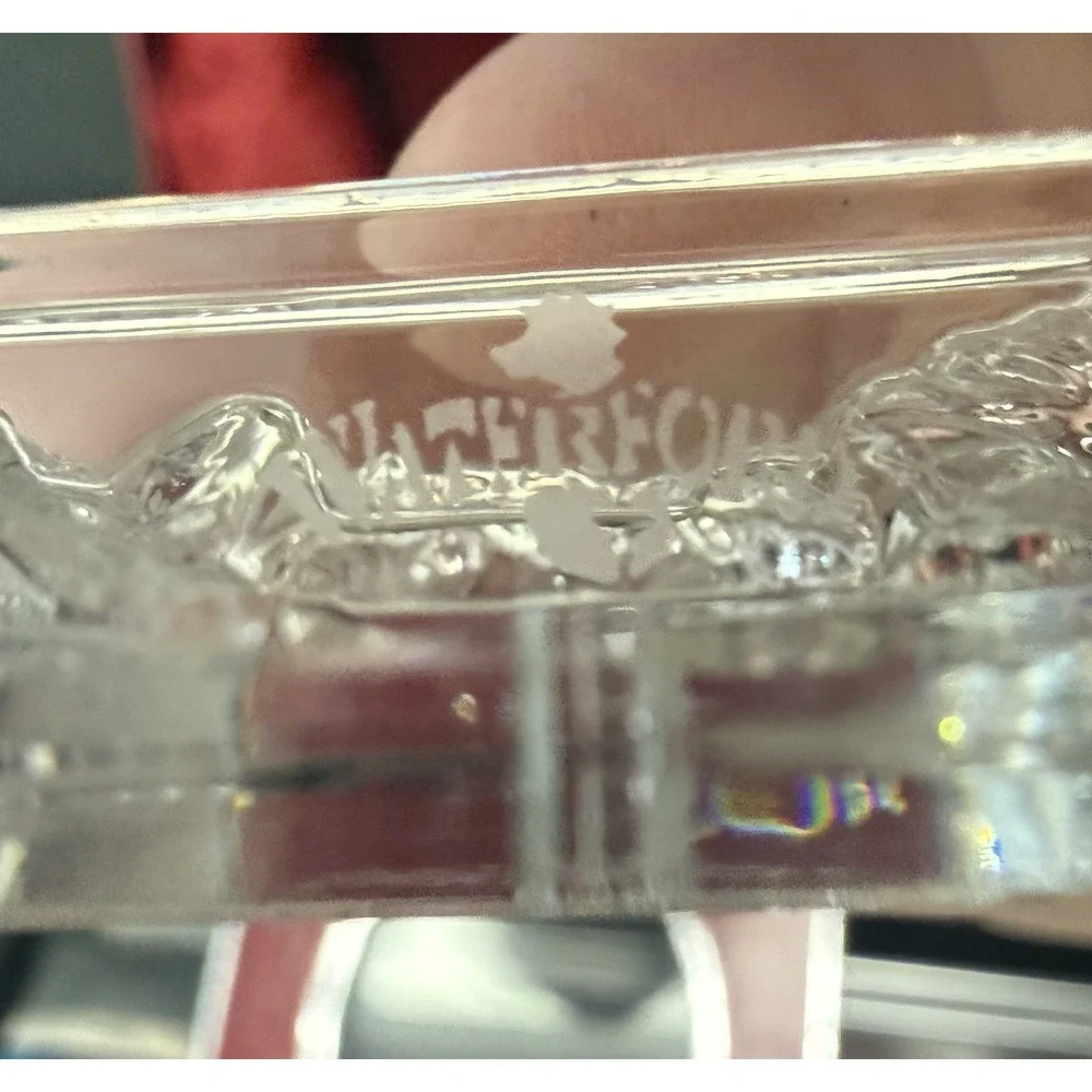 2009 Waterford Crystal 1st Edition Holy Family Nativity Christmas Ornament